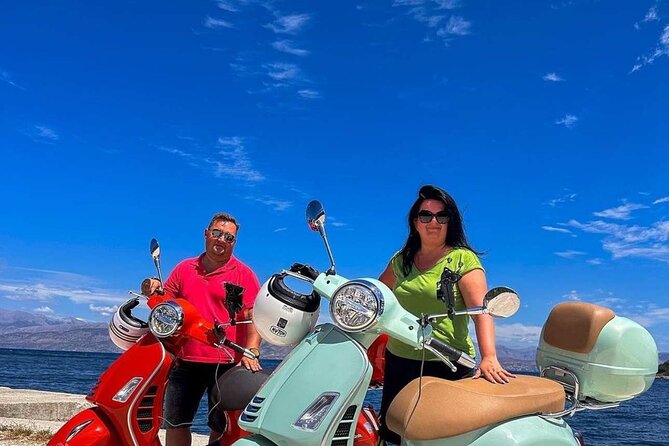 Corfu 300cc Vespa Scooter Rental - The custom-made map: four routes, less decision fatigue