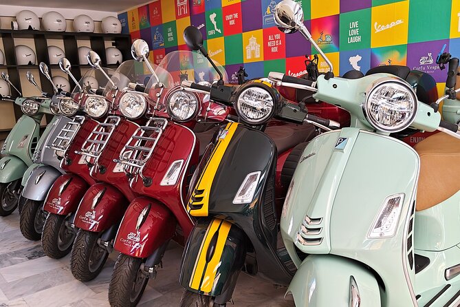 Corfu 300cc Vespa Scooter Rental - Pickup at Corfu Vespa Tours & Rental: what you’ll do before you ride