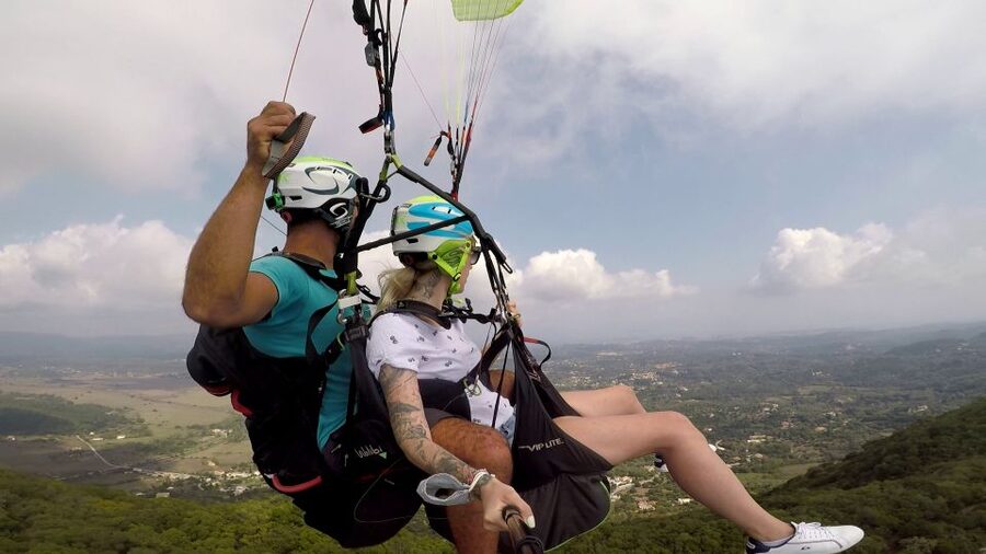 Corfu: Paragliding Tandem Flight Above Pelekas Town - Pelekas Aerial View: Why This Wing’s Timing Works for New Flyers