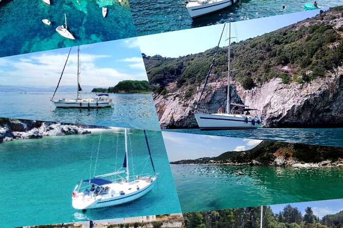 Corfu:Private sailing yacht cruise for up to 10 guests - Choosing your time: 3-hour sunset, 4-hour swims, or 8-hour coastline day