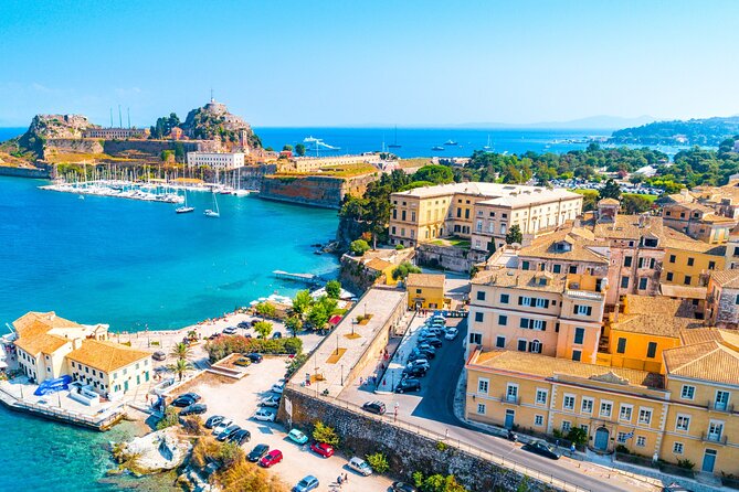 Corfu Shore Excursion with Beach Retreat or Boat Cave Exploration - Corfu Town (Kerkyra) in one hour: Venetian influence and fort time