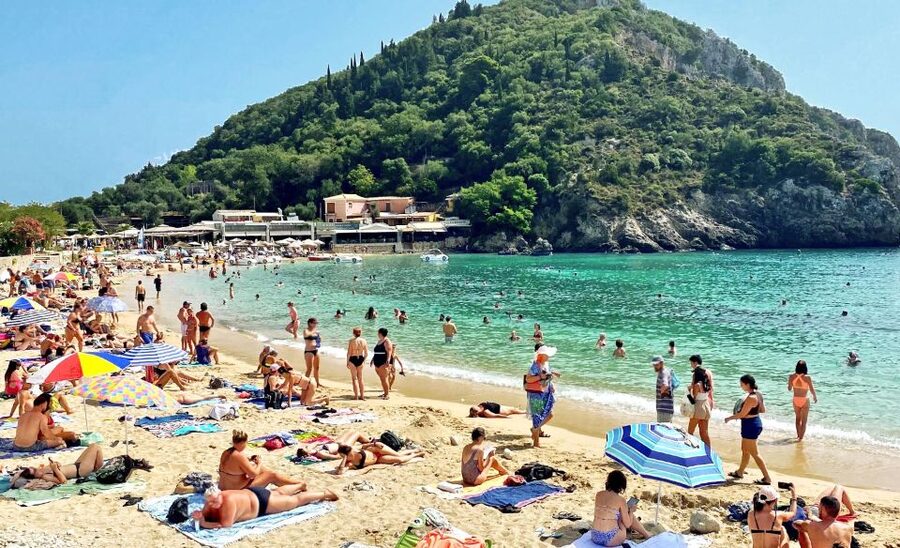 Corfu: Shore & Shared – Palaiokastritsa, Lakones, Kratsalo - Palaiokastritsa Bay: swim first, then climb for Theotokos views