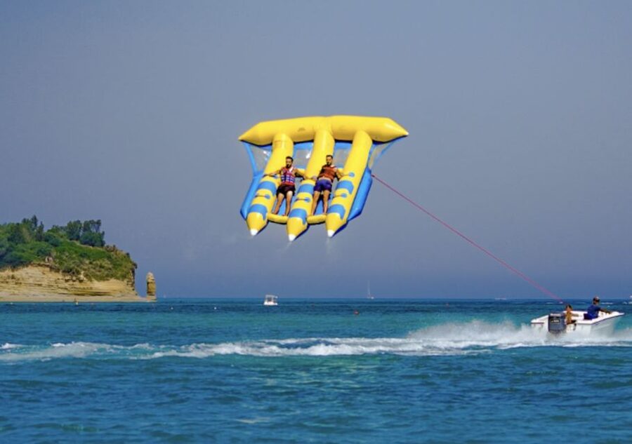 Corfu: Sidari Watersports Fly Fish tubing ride - Sidari’s Fly Fish Kite-Tubing: What It’s Like on the Water