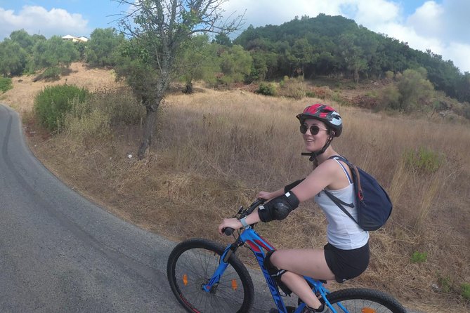 e-MTB Tour - Durrells Farm & Crab Lake [30Km - 18Mi] - Your e-MTB and guide team: Dimitrios + Alex, helmets on, pace managed
