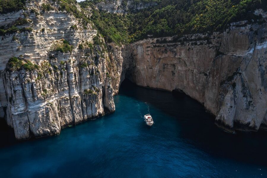 From Benitses/Lefkimmi: Paxos, Antipaxos & Caves Day Cruise - Antipaxos Water Time: The Second Swim Stop