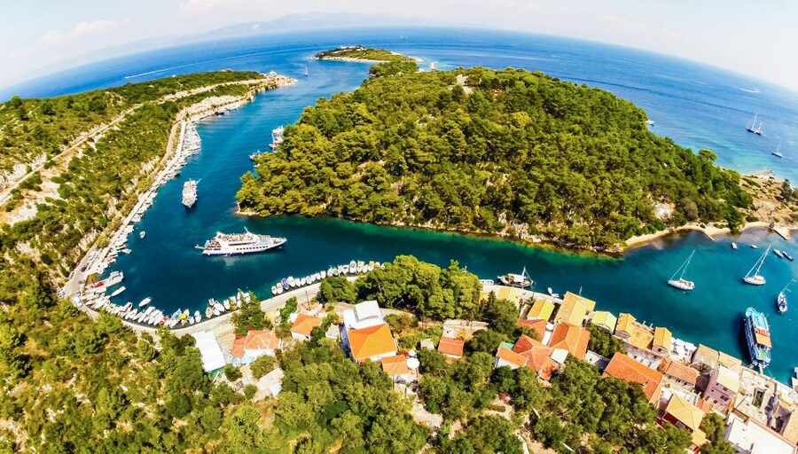 From Corfu: Day Cruise to Paxos, Antipaxos, and Blue Caves - Gaios village break: 2 hours to walk and pick your own lunch