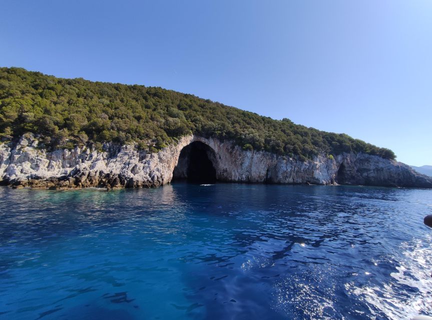 From Lefkimmi: Blue Lagoon and Syvota Village Cruise - Blue Lagoon swimming: when “refreshing” is the point
