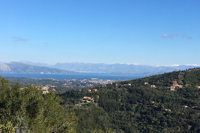 Land Rover Safari Corfu South Route - Stop 1: Agioi Deka and Pantokrator Monastery for panoramic Corfu views