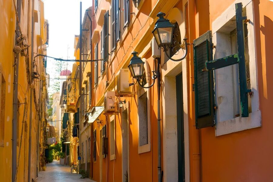 Lets Get Lost in the alleys of Corfu Old Town - The Palace of St. Michael & St. George and San Giacomo Theatre