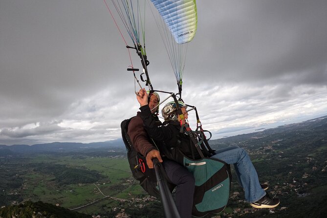 Paragliding Tandem Flight in Corfu - Paramotor as backup: when wind doesn’t play nice