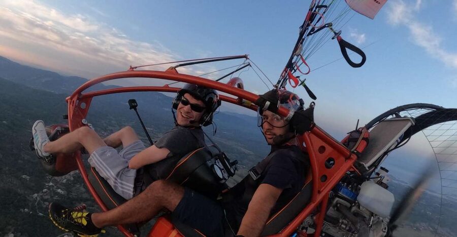Paramotor Flight over Corfu's West Coast - Safety briefing and gear: how the tour stays easy