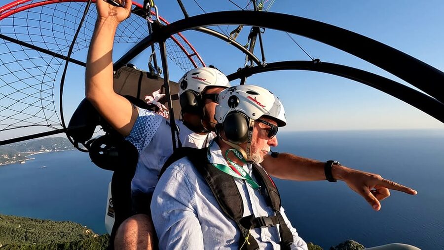 Paramotor Flight over Corfu's West Coast - The moment of takeoff: adrenaline without the chaos