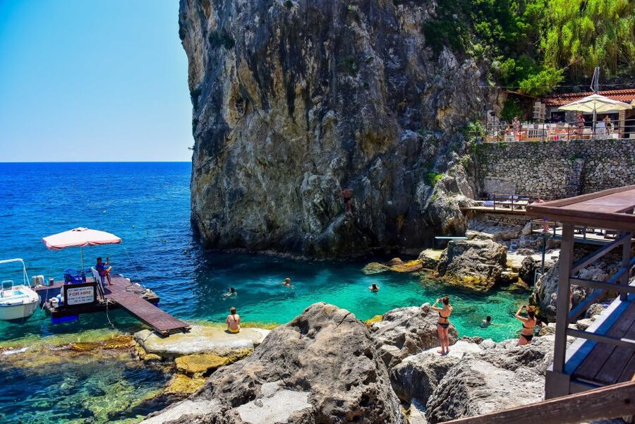 Private Corfu Beach Exploration: Enjoy Sun & Sea - Barbati: Pebbles, Transparent Water, and Mountain Views