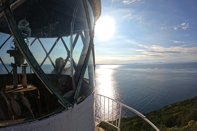 Private cruise Sunset Tour at the Syvota Lighthouse - The mooring and the steep lighthouse path you should plan for