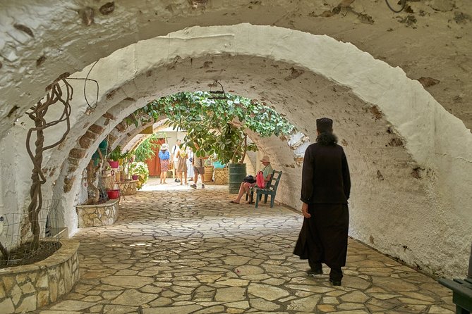 Private tour to Palaiokastritsa beach and Lakwnes village - The monastery viewpoint: why this stop is worth the time