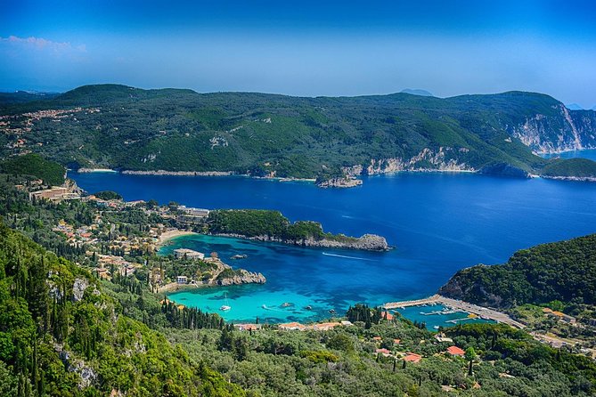 Small Group Corfu Town & Island Sightseeing Tour - Lakones and Angelokastro: cliff views that feel earned
