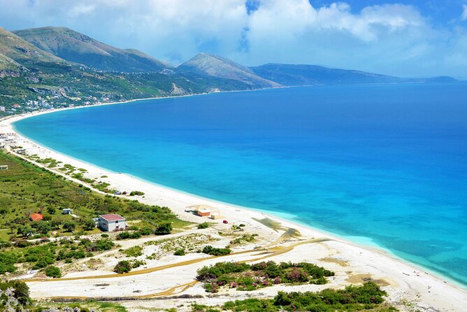Small Group Tour; Albanian Riviera from / to Corfu in 5 days - Day 1 in Saranda: rocky beach time and Lekursi Castle sunset views
