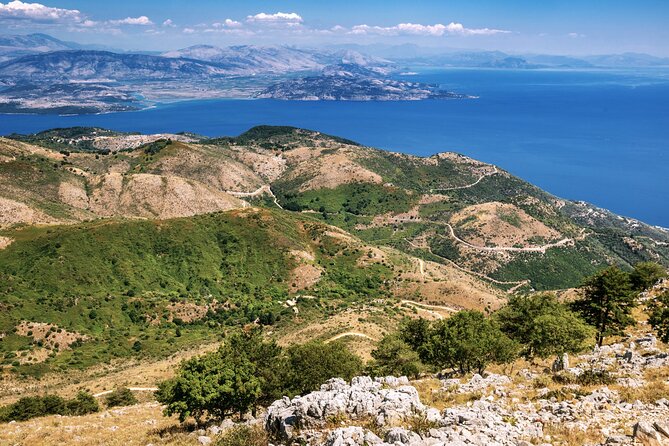 South to Northwest Corfu 4x4: Coastal Dreams &Village Charms - Alimmatades village: the calm coffee start before the road gets rough