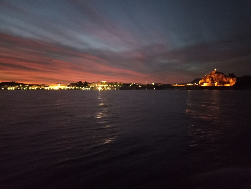 Sunset boat trip from Corfu Town to Mouse Island - Corfu Town to Pontikonisi: the sunset setup