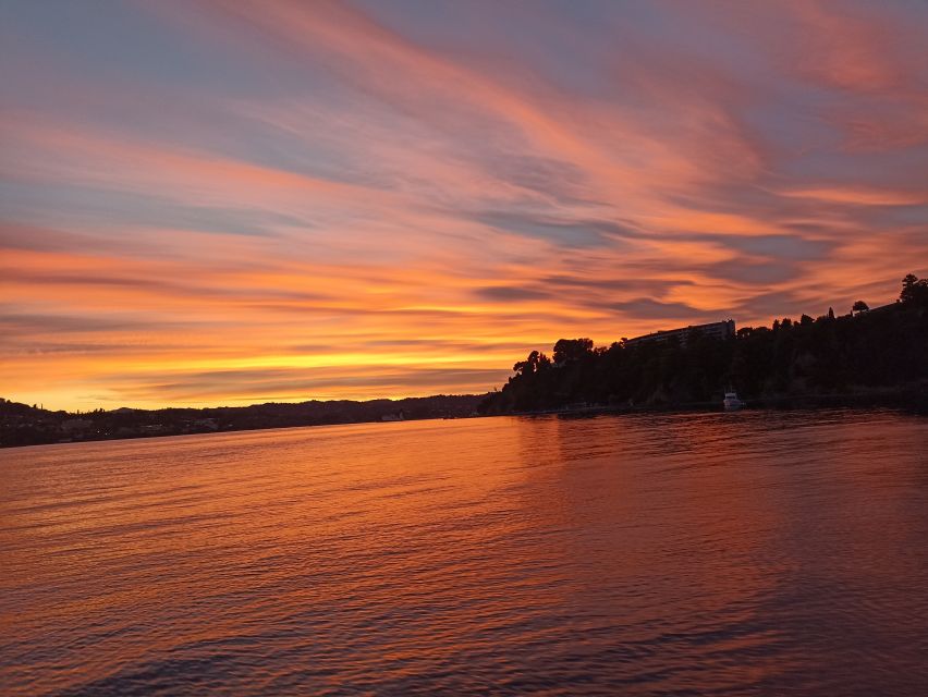 Sunset boat trip from Corfu Town to Mouse Island - Mouse Island anchoring and the Vlachernas cloister photo moment