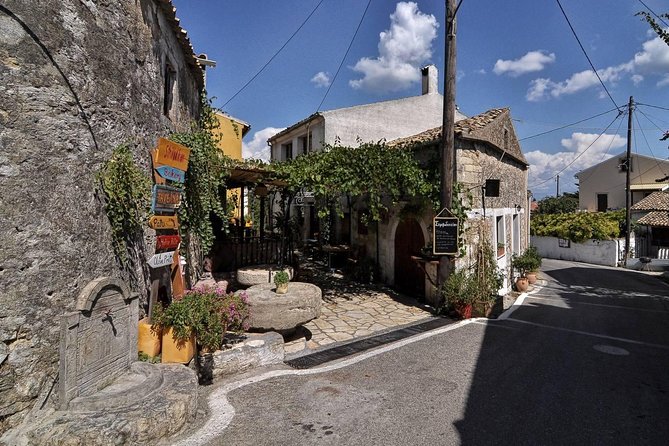 Vespa Scooter Tour "Off the beaten path Local Villages " 3-hour scooter tour - Sinarades and Kouramades: stone houses, arches, and tight village geometry